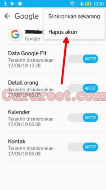 Cara Menghapus Akun Google Di HP Asus Zenfone | CaraRoot.com