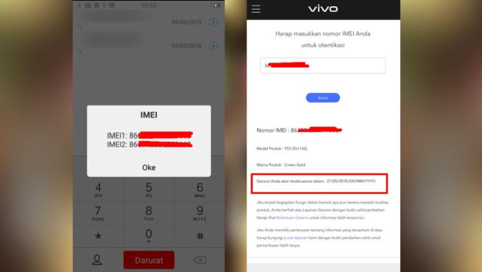 Cara Cek Garansi Vivo